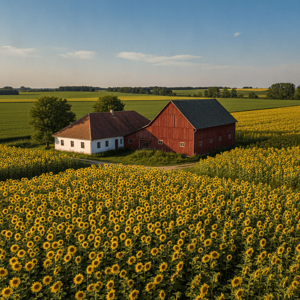 A farm épülete